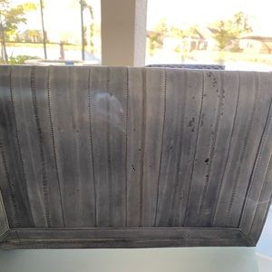 Italian made grey bag.. spots are part of the leather design